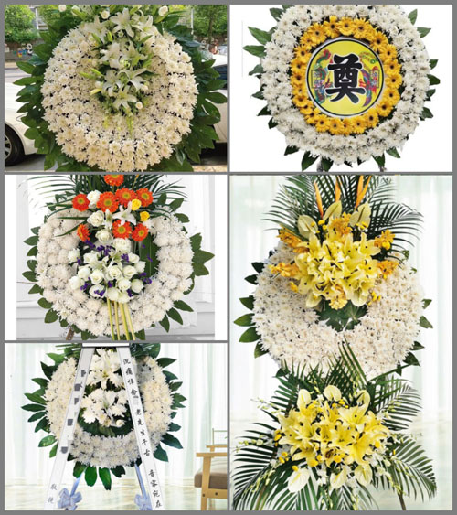 山东青岛黄岛区王台镇朱郭村花圈速递
